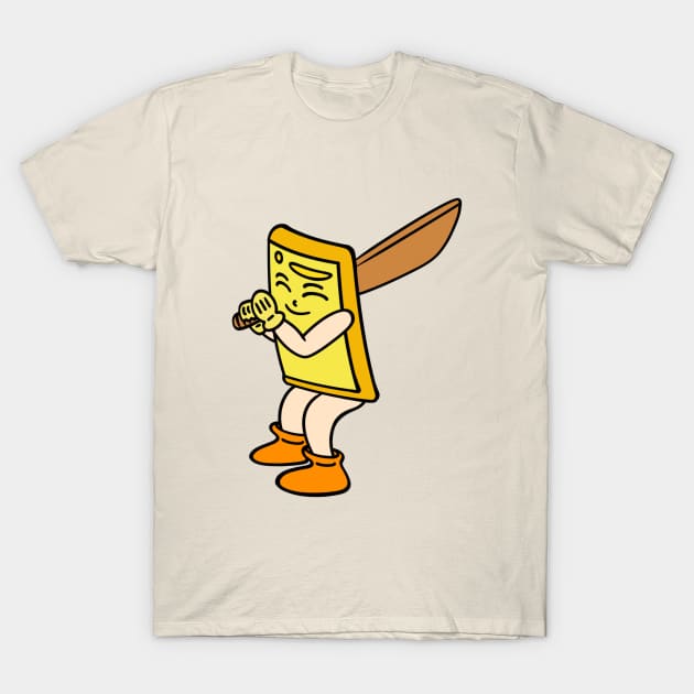 Funny cartoon cricket sport T-Shirt by Andrew Hau